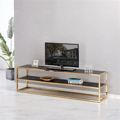 Zwarte MDF tv-standaard